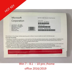 Windows 10 Professional 64 Bit English Version