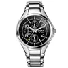 DOM brand stainless steel Three eyes and six needle watches calendar luminous 200m waterproof Multifunction men's quartz sports