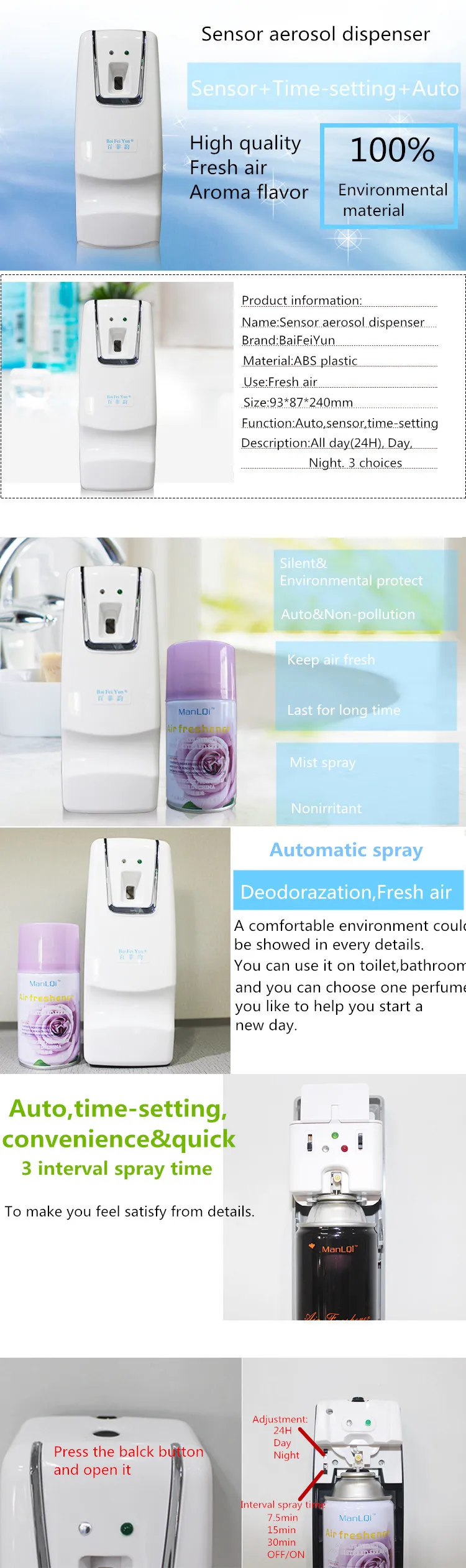 300ml Air Freshener Spray Perfume Refill For Aerosol Dispenser Buy Room Spray Perfume,Air