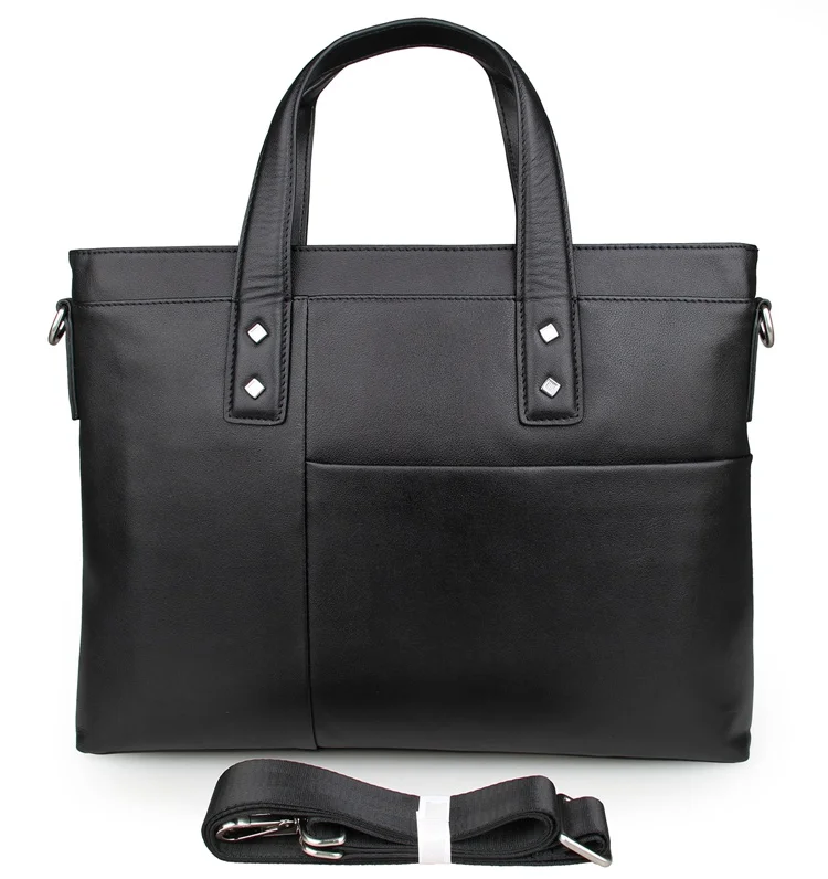 

J.M.D Vintage Leather Bags Business Men's Handbags online shopping 7329A, Dark brown
