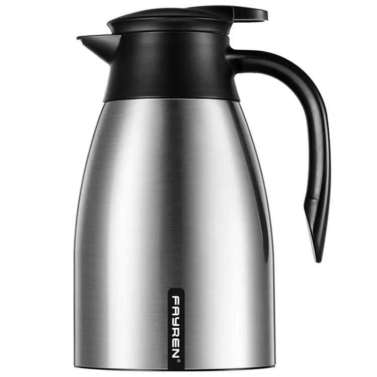 

High capacity premium thermal coffee carafe vacuum insulated flask 18 /18 stainless steel coffee pot for many people, Customized