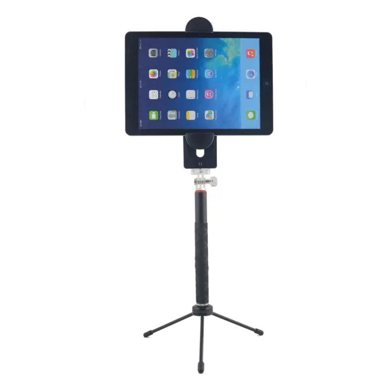 Ultralong Arm 1/4" Tablet Clamp Pad Stand Tripod Holder For Ipad Pro