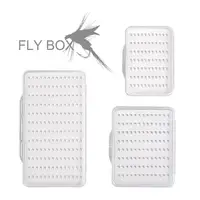 

Fly Fishing Box Flies Case Waterproof 77 104 168 Grids Clear View Deep Slot Easy Gip Slit Foam PVC Grip Tackle Box