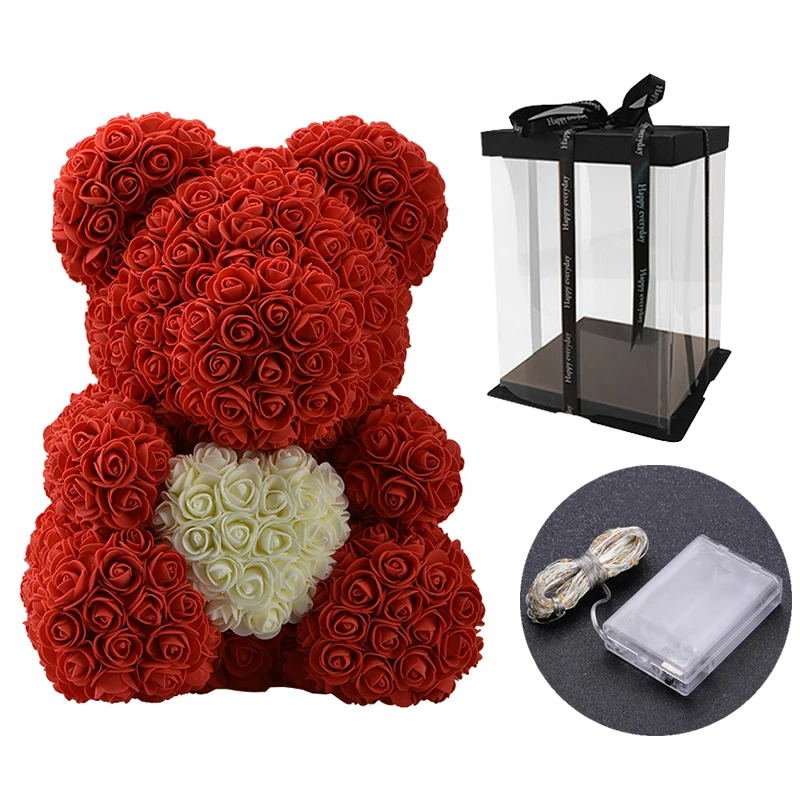 preserved rose teddy bear