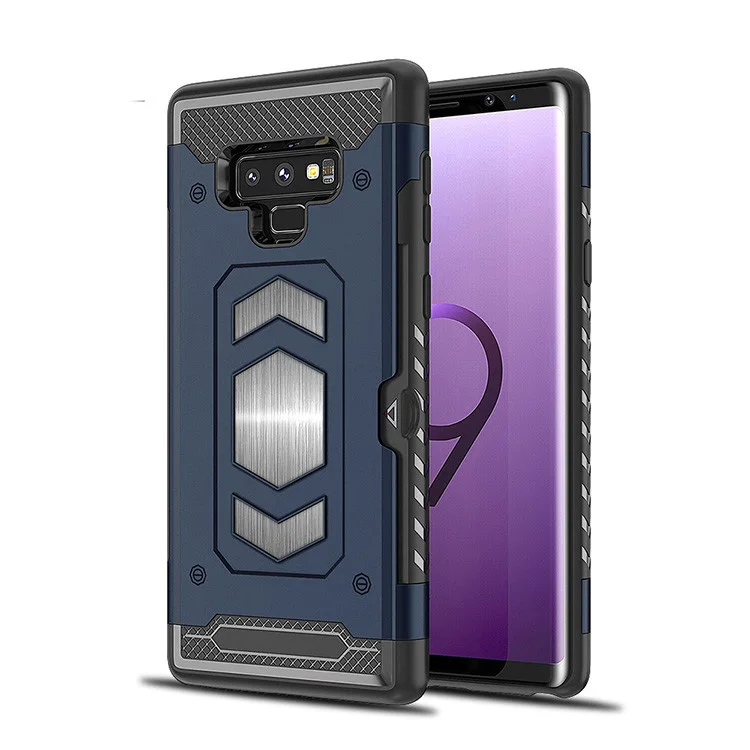 

Heavy Duty PC TPU 2 in 1 Shockproof Case for Note 9, Black;green;blue;pink;black+red or customized