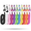 shenzhen factory cheap Mini portable flat shape colorful 9mm micro usb cable mix colors for android