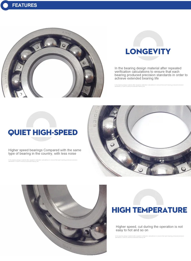 Cheap Price 6000 6200 6300 6400 6800 6900 1600 Open Deep Groove Ball