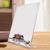 Clear l-shape frame acrylic table tent,fast food tabletop menu holder for hotel and restaurant