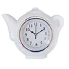 white teapot wall clock for kitchen