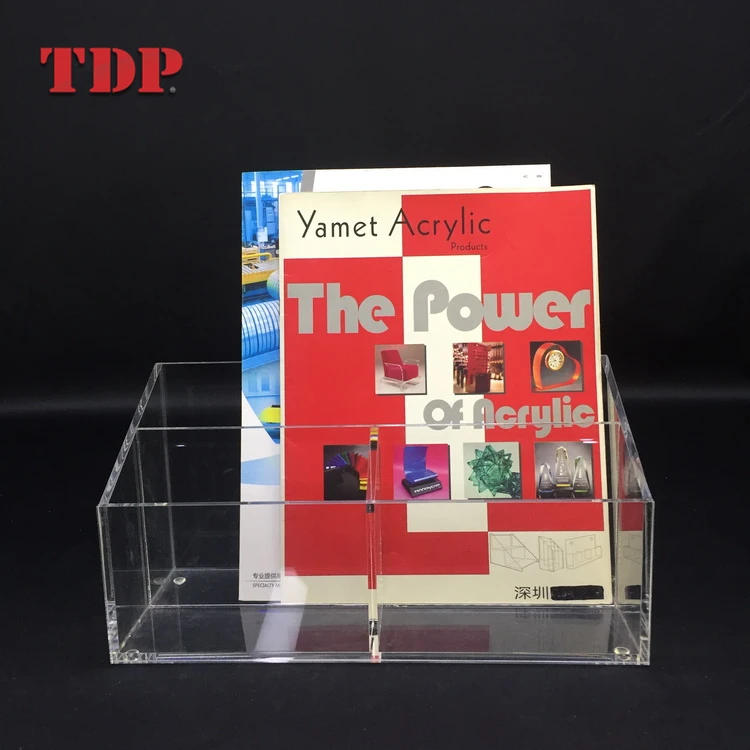 Factory Wholesales Clear Acrylic Table Organizer Office Desk Organizers