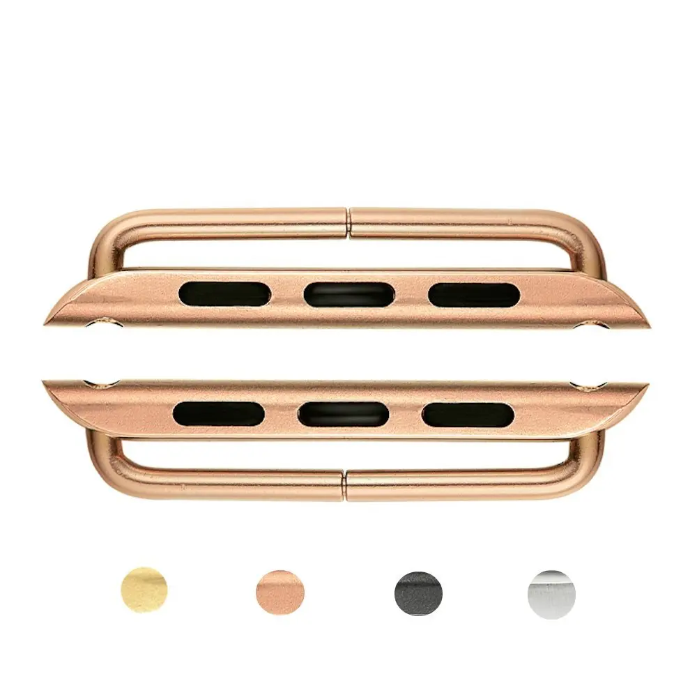 

316L Stainless Steel Adapter Connector for Apple Watch band, Black;silver;gold;rose gold;new gold;etc.