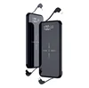 ultra-thin mirror face Wireless charger portable 10000mAh Built-in charging cable portable power source