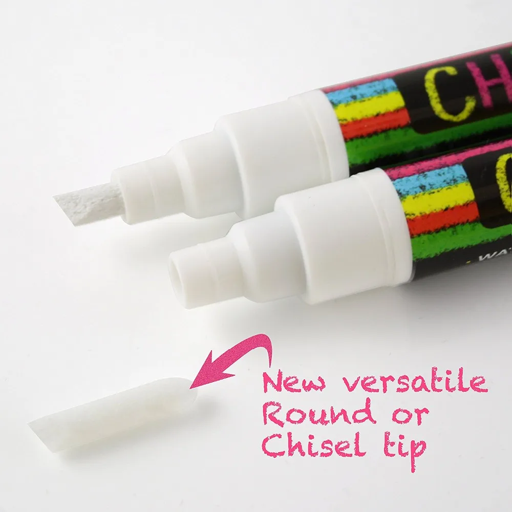 Chalk Marker Pen For Chalkboard Erasable Dustless Waterbased Nontoxic