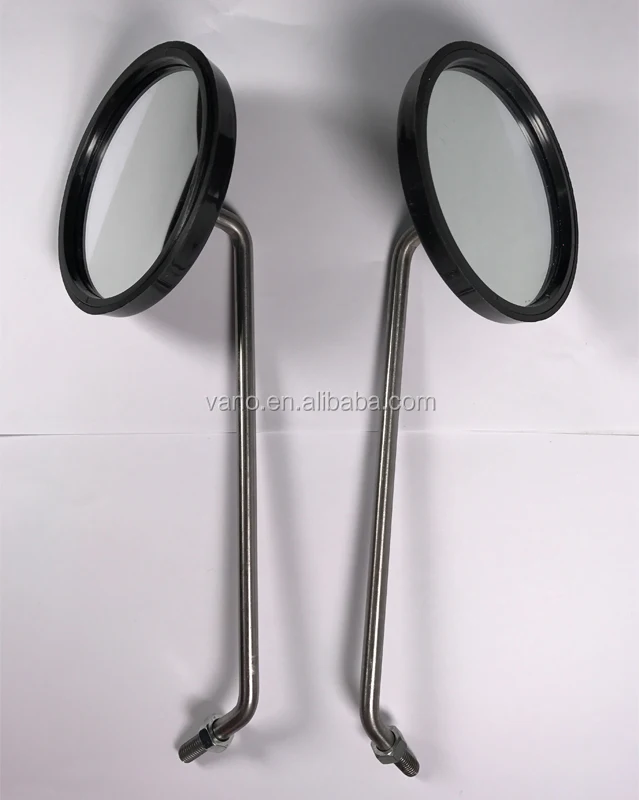 M8 stainless iron SIMSON MZ side bar end mirrors