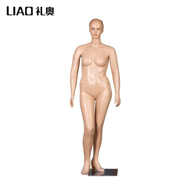 
Plus Size Lifelike make up female mannequins Fat mother Europe Africa body Model 