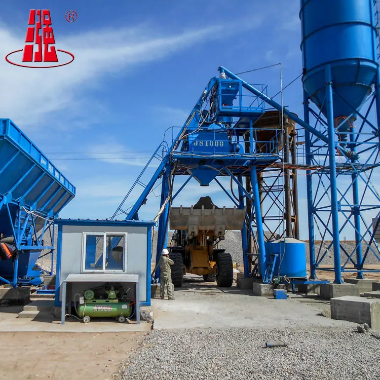 Cement Mixing Planting For Road Construction Work Concrete Mixing Plant With Hopper 50t Cement Silo Buy Hopper Plant Beton Batching Plant Concrete Batching Plant Product On Alibaba Com