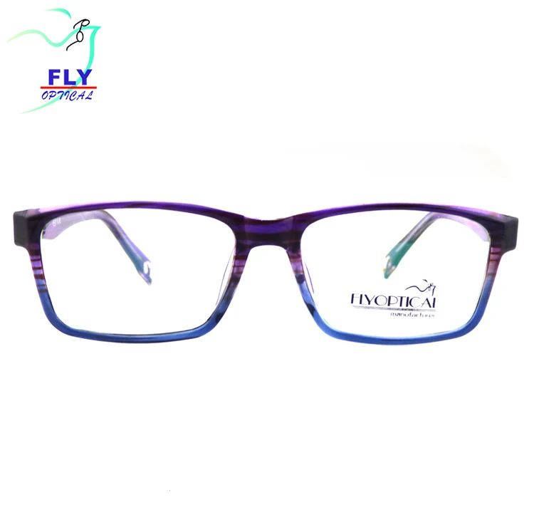 

New Style Glasses Cheap CP Rectangular Whenzhou Wholesale Optical Frames, Purple