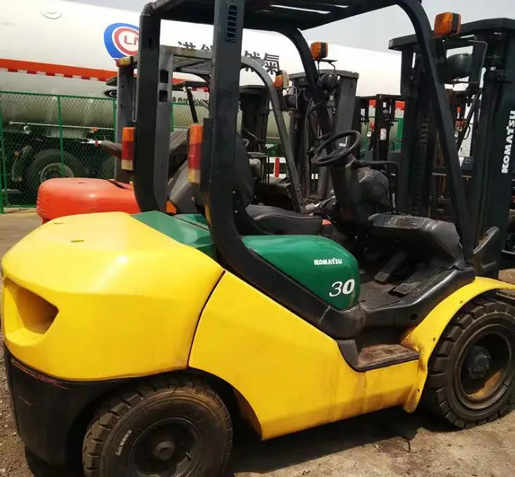 3ชั่วโมงทำงานใช้ Komatsu 30 Forklift/3ตันรถ Buy Used Tcm 3 Ton Fd30
