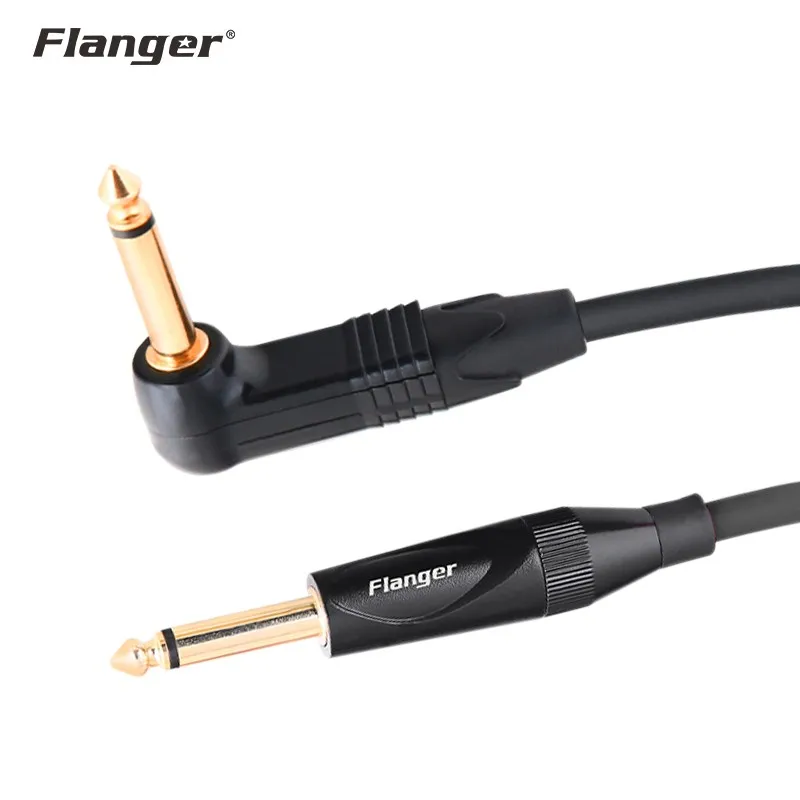New Guitarelectric Guitar Bass Amplifier Amp Cable Black Rightangle Wire Cable Audio Adapter