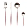 European Style Silverware Metal Stainless Steel Flatware Cutlery Set