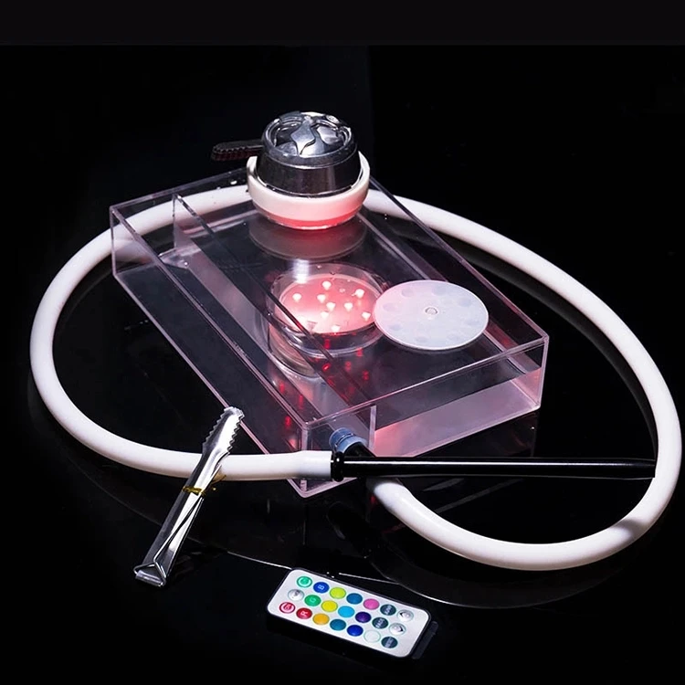 

wholesale sheesha with the LED lights portable bottles for Shisha sale electronic hookah, Transport