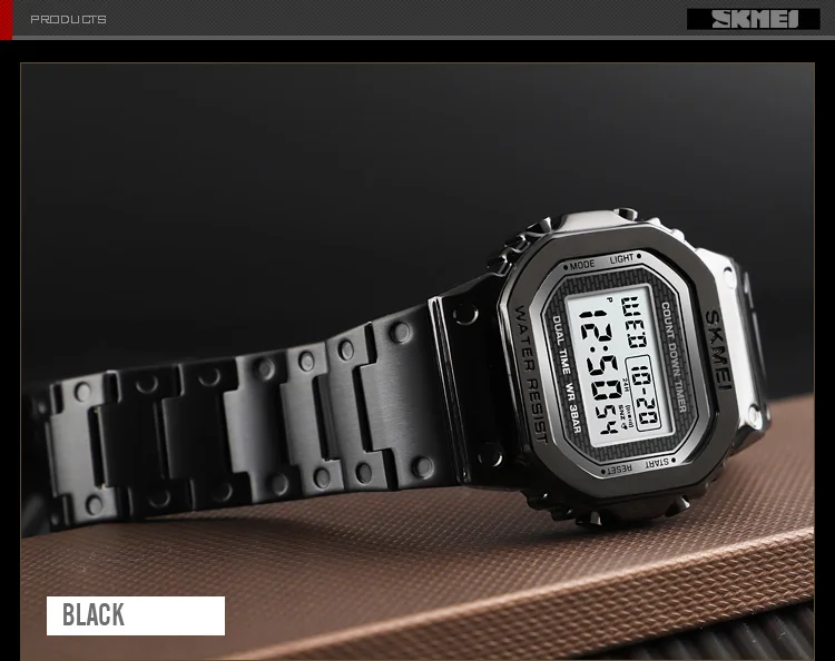 Top Brand SKMEI Men's Watch Waterproof Chronograph Countdown men digital watch Fashion Outdoor Sport Wristwatch  Alarm Clock1456