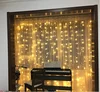 LED Window Curtain String Light, 150 LED String Light, 8 Modes Warm White Fairy Light String for Decoration Wedding Party
