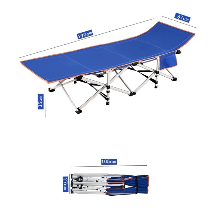 Manufacture Wholesale Foldable Firm Handy Bed Camping Cot Fold Away