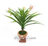 Indoor ornament artificial flower bonsai plant evergreen plastic potted for sale