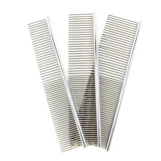 

Wholesale Stainless Steel Pet Dog Hair Comb, Silver