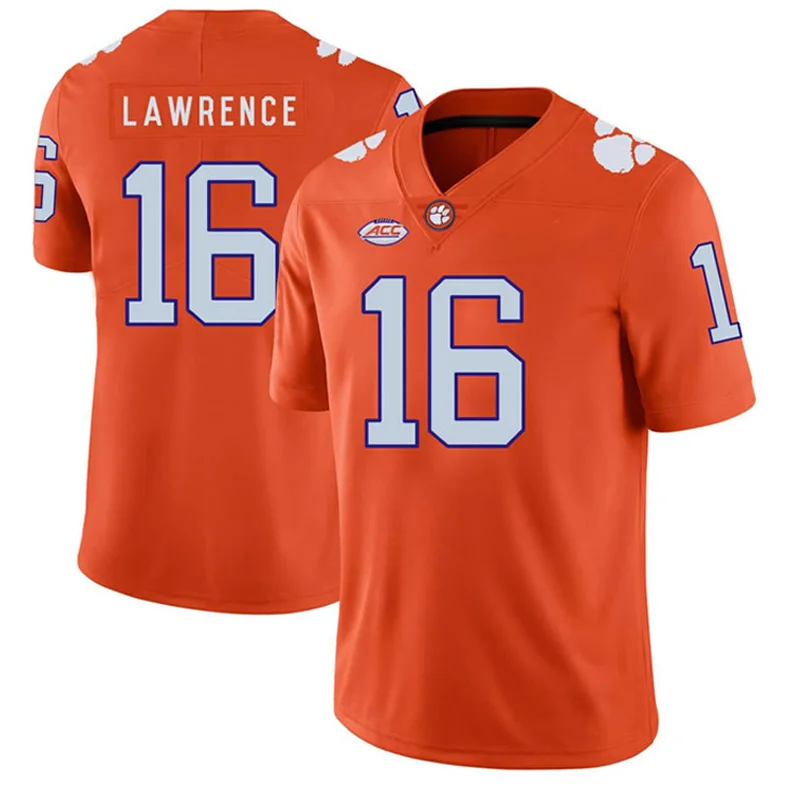2019 New NCAA Embroidery Logos Clemson Tigers Custom American Football Jersey