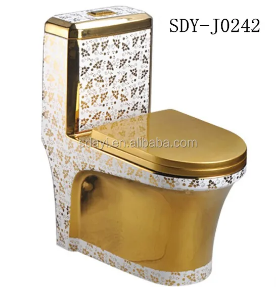  Keramik  Warna  Emas Berlapis Emas Toilet Wc  Toilet Portabel 