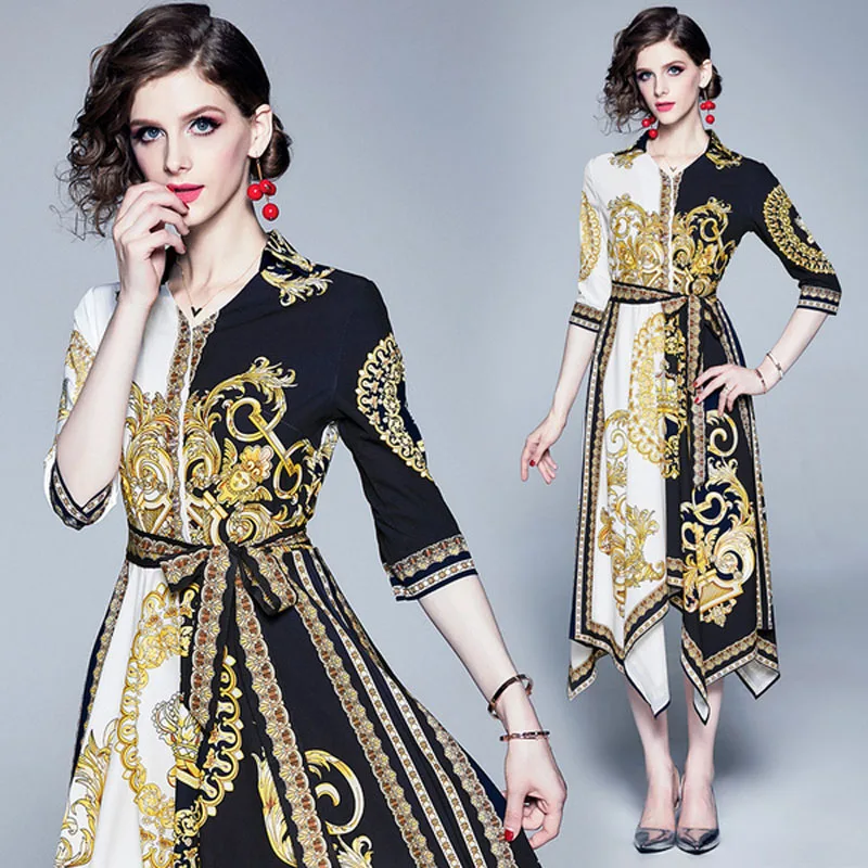 

QP3701073 French platycodon skirt female new summer dress irregular fashion dress female long section
