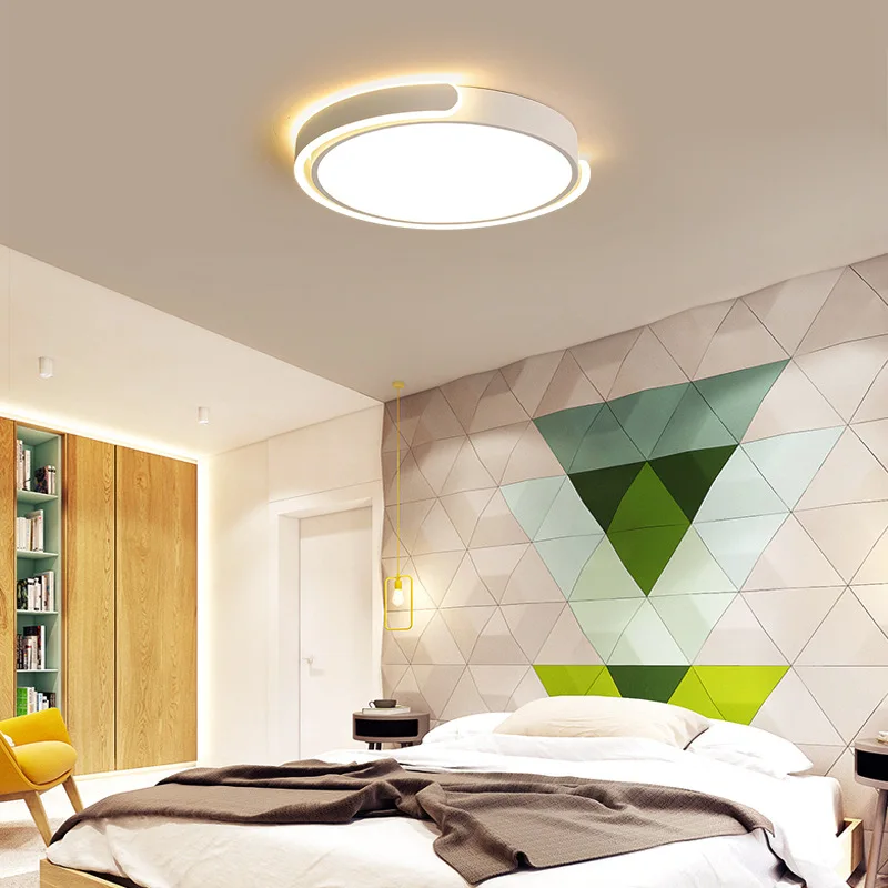 Smart  CCT And Brightness Diming    Led Ceiling Light  Halo Creative Acrylic  Fashion Round  Ceiling Light