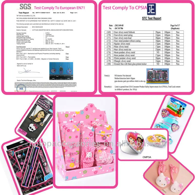 test report  & products