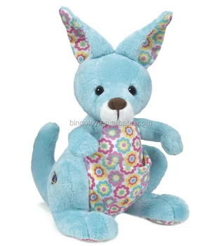 blue kangaroo plush toy