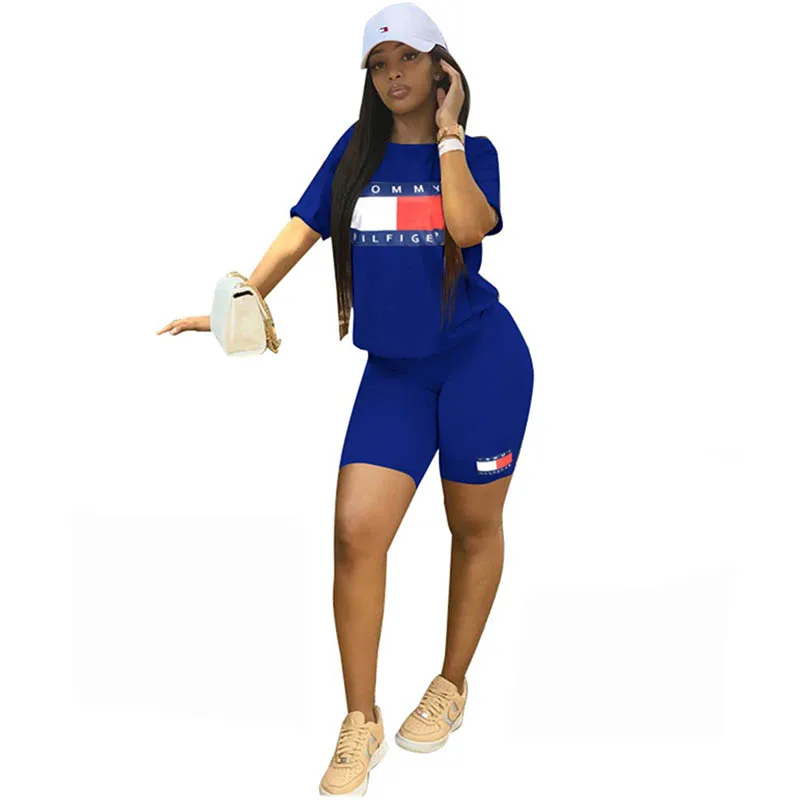 
Two Pieces Outfits Casual Sports Two-Piece Shorts Set 