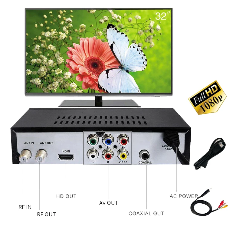 

Top selling Kenya Set Top Box dvbt2 tv box with DC 12V DVB-T2 tv receiver