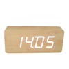 Zogift 2019 cheaper wholesale desktop clock elegant gift to friends multi-function wooden digital alarm clock table clock