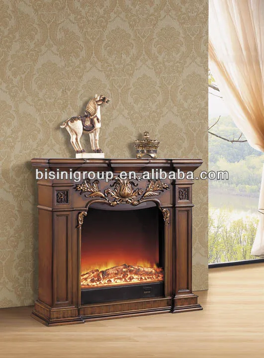 Bisini Antique Style Fake Fire Decorative Electric Fireplace Bf09