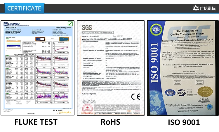 High speed Pass UL ISO ROSH network cable 305m roll Aluminum foil shielded CAT6a FTP internet cable