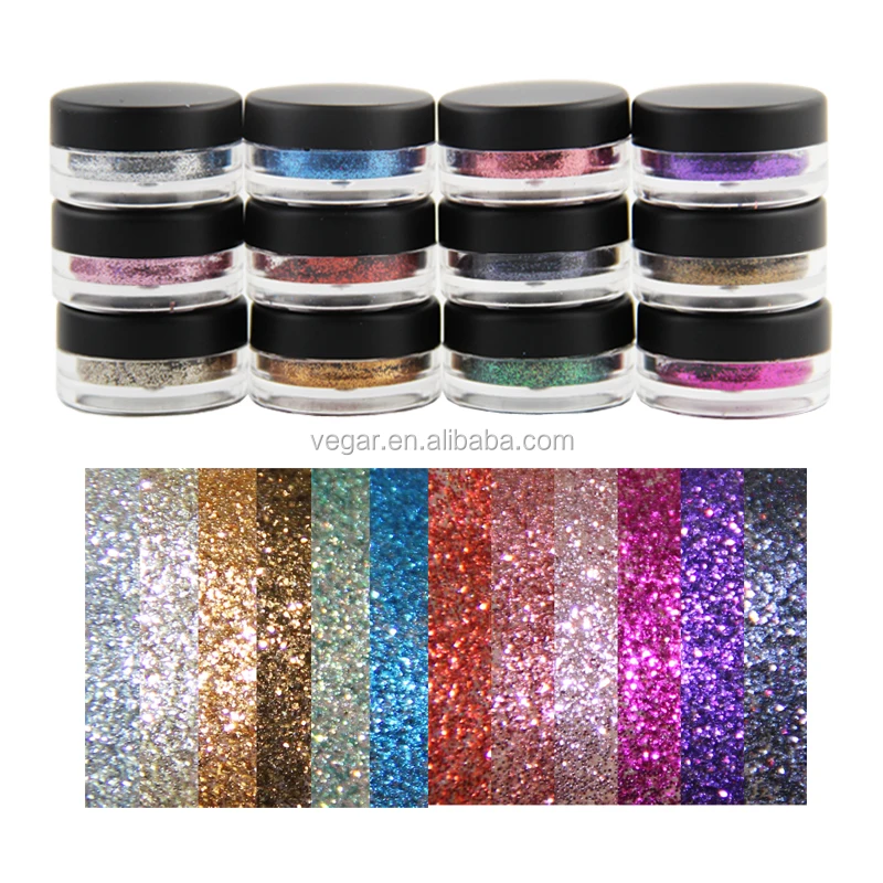 

makeup eye and lips glitter powder with primer glue pre-glued glitter kit