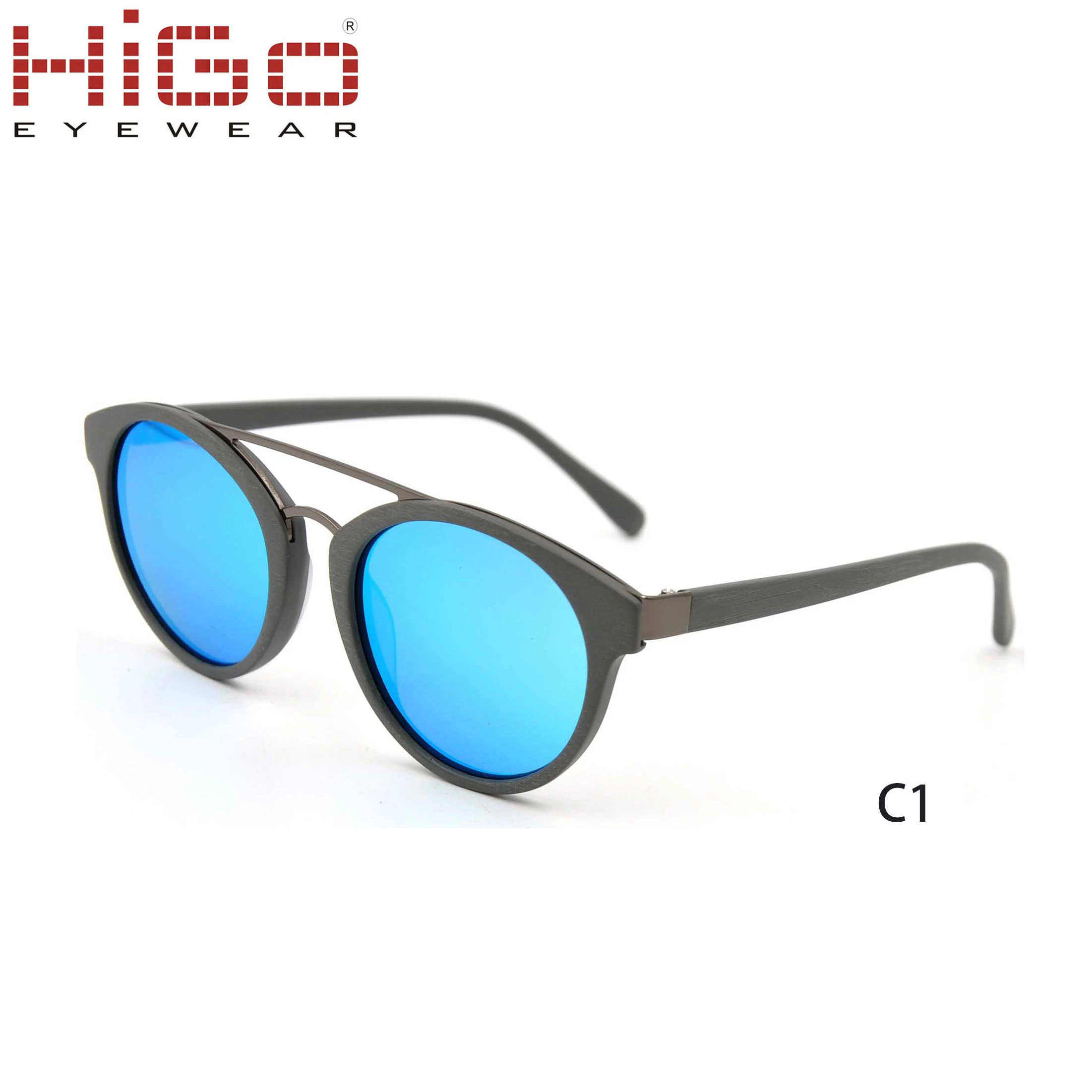 

HIGO OEM Fashion Customized Acetate Double Bridge Ladies Sun Glasses Sunglasses 2018