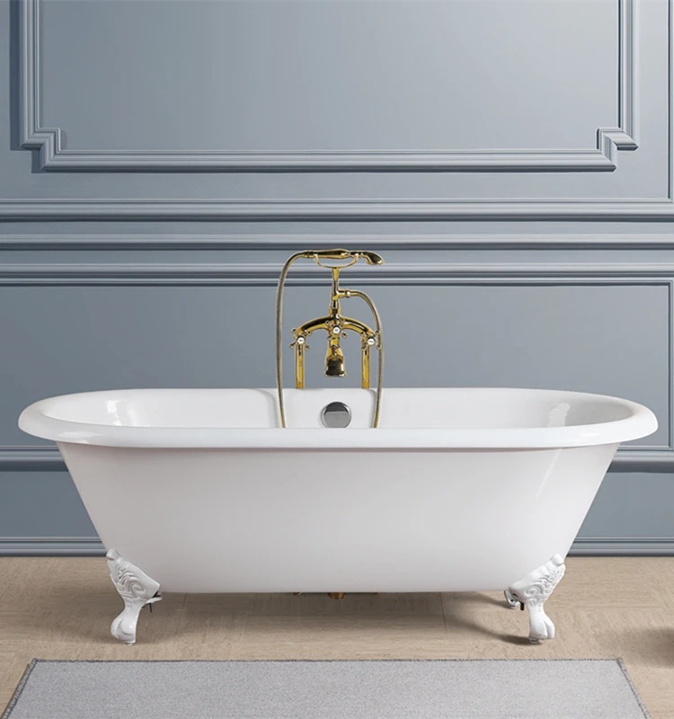 66/60 Freestanding Enamel Cast Iron Bathtub With Claw Feet Buy Cast Iron Bathtub For Sale,Baby