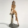 Hot sale cast bronze naked lady statue metal beauty nude girls woman sculpture