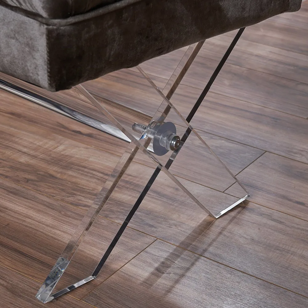 Professional Manufacturer Ottoman Clear Acrylic Legs Height Adjustable