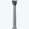 pure hand carved art work quality stone marble pillar for building tower decoration