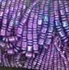 Purple Graduated Combos compressed Turquoise beads