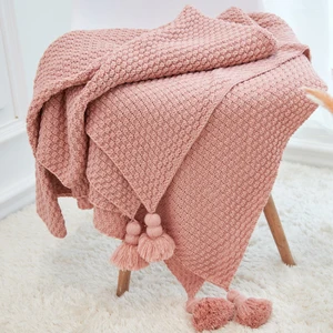 Fashion European Style Tassels Baby Blanket Knitted Baby Blanket Cotton Baby Blankets