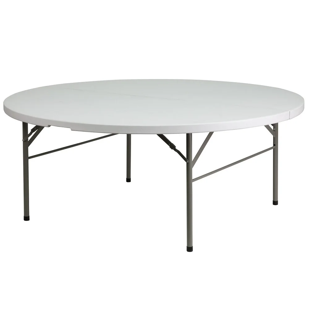 

china wholesale cheap plastic dining round folding tables and chairs for events